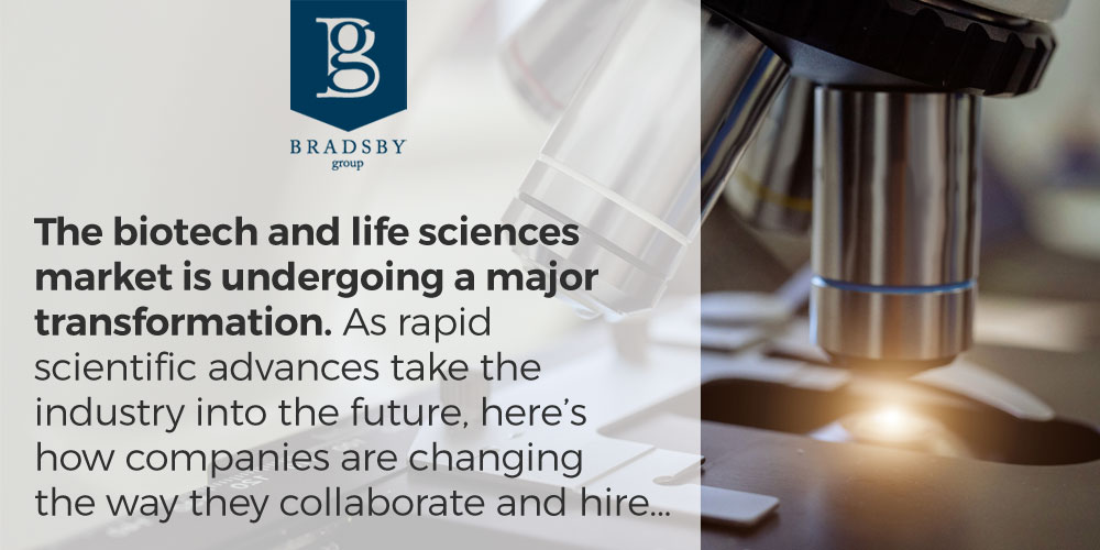 biotech industry trends - The biotech and life sciences market is undergoing a major transformation. As rapid scientific advances take industry into the future, here's how companies are changing the way they collaborate and hire...